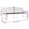 Banc de jardin 179,5x60x90 cm bois de teck solide 556776556776