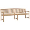 Banc de jardin 228x59,5x90 cm bois de teck solide 556778556778