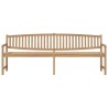 Banc de jardin 228x59,5x90 cm bois de teck solide 556778556778
