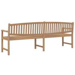 Banc de jardin 228x59,5x90 cm bois de teck solide 556778556778