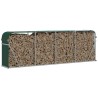 Porte-bûches Vert 300x45x100 cm Acier galvanisé 556781556781