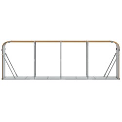 Porte-bûches aspect bois 300x45x100 cm acier galvanisé 556794556794