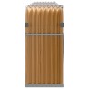 Porte-bûches aspect bois 300x45x100 cm acier galvanisé 556794556794