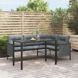 Table à manger de jardin anthracite 110x54x70 cm acier 556795556795
