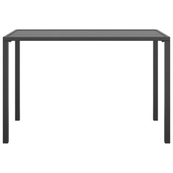 Table à manger de jardin anthracite 110x54x70 cm acier 556795556795