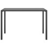 Table à manger de jardin anthracite 110x54x70 cm acier 556795556795