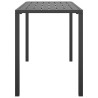 Table à manger de jardin anthracite 110x54x70 cm acier 556795556795
