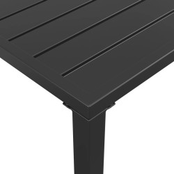Table à manger de jardin anthracite 110x54x70 cm acier 556795556795