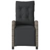 Ensemble de bistro 3 pcs avec coussins gris résine tressée 556798556798