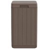 Poubelle d'extérieur marron 38x38x65 cm PP 556800556800