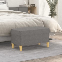 Banc Gris foncé 70x35x41 cm Tissu 556805556805