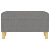 Banc Gris foncé 70x35x41 cm Tissu 556805556805