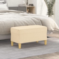Banc Crème 70x35x41 cm Tissu 556806556806