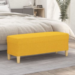 Banc Jaune clair 100x35x41 cm Tissu 556807556807