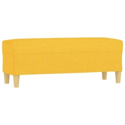 Banc Jaune clair 100x35x41 cm Tissu 556807556807