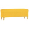 Banc Jaune clair 100x35x41 cm Tissu 556807556807