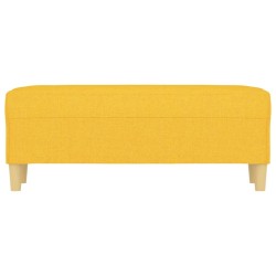 Banc Jaune clair 100x35x41 cm Tissu 556807556807