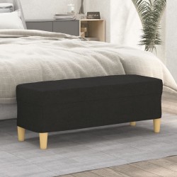 Banc Noir 100x35x41 cm Tissu 556810556810