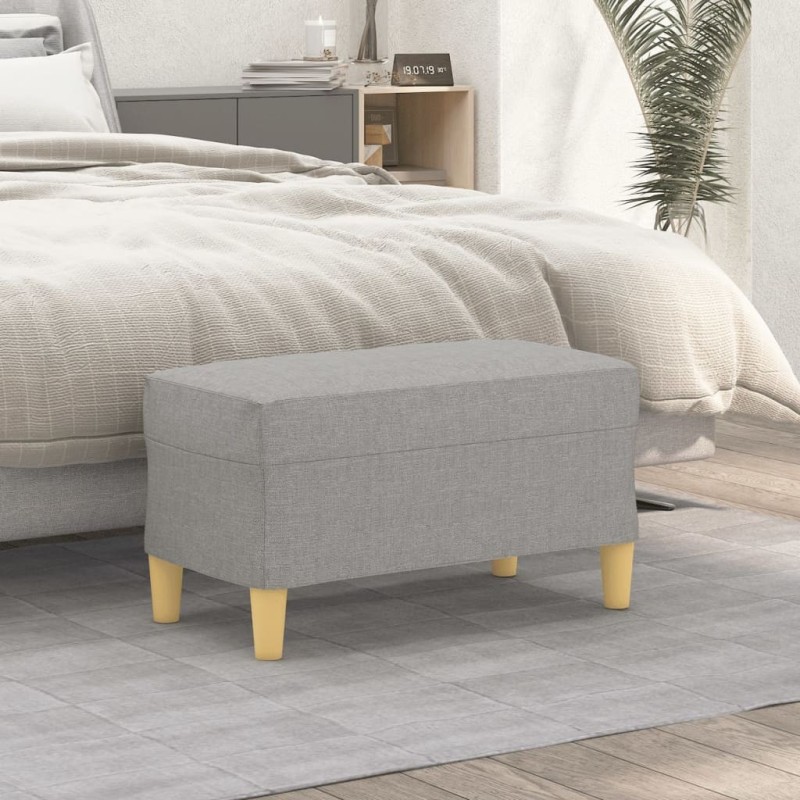 Banc Gris clair 70x35x41 cm Tissu 556813556813