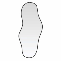 Miroir mural Noir 60x25 cm 556815556815