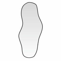 Miroir mural Noir 70x30 cm 556816556816