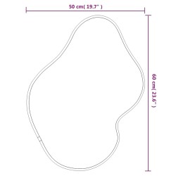 Miroir mural Doré 60x50 cm 556818556818