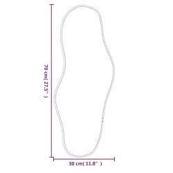 Miroir mural Doré 70x30 cm 556822556822