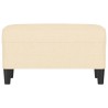 Banc Crème 70x35x41 cm Tissu 556826556826