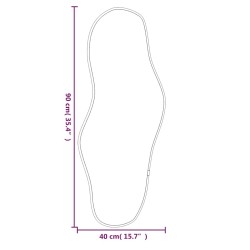 Miroir mural Doré 90x40 cm 556828556828