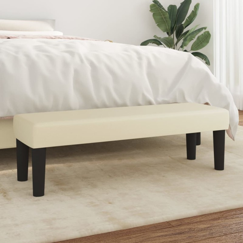 Banc Crème 100x30x30 cm Similicuir 556837556837