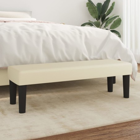 Banc Crème 100x30x30 cm Similicuir 556837556837