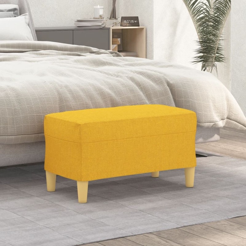 Banc Jaune clair 70x35x41 cm Tissu 556843556843