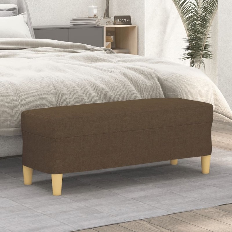 Banc Marron 100x35x41 cm Tissu 556844556844