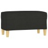 Banc Noir 70x35x41 cm Tissu 556847556847
