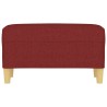 Banc Rouge bordeaux 70x35x41 cm Tissu 556848556848