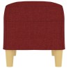 Banc Rouge bordeaux 70x35x41 cm Tissu 556848556848