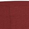 Banc Rouge bordeaux 70x35x41 cm Tissu 556848556848