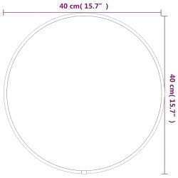 Miroir mural Argenté Ø 40 cm Rond 556849556849