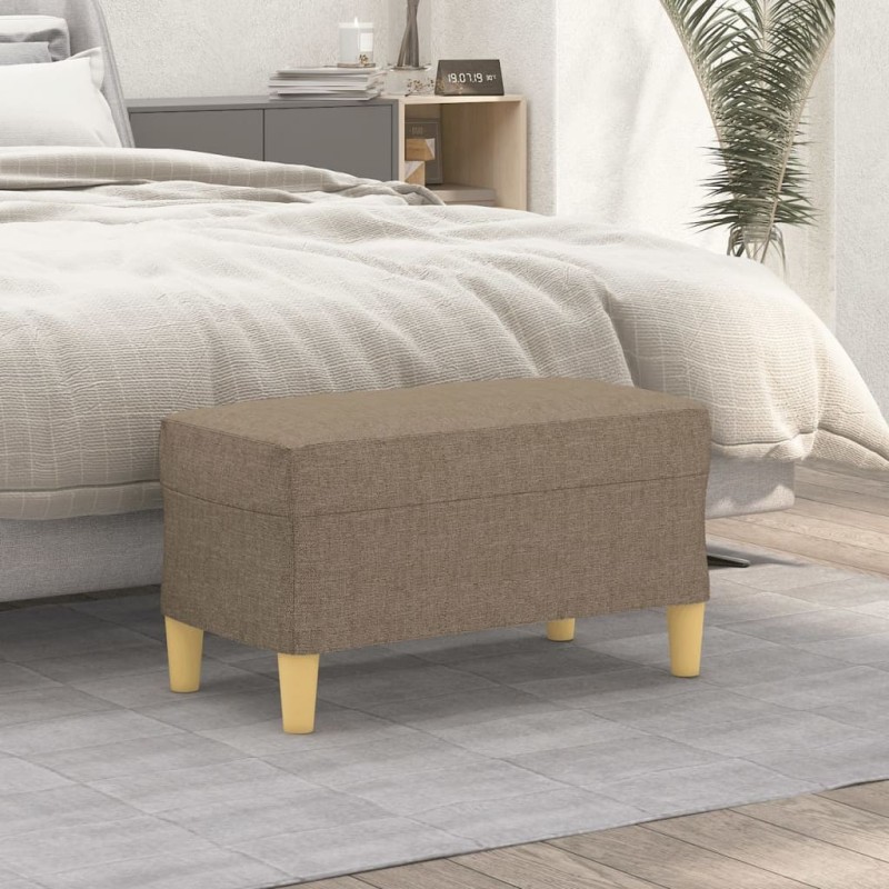 Banc Taupe 70x35x41 cm Tissu 556850556850