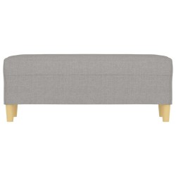 Banc Gris clair 100x35x41 cm Tissu 556851556851