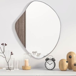 Miroir mural Argenté 60x50 cm 556853556853