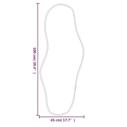 Miroir mural Doré 100x45 cm 556855556855