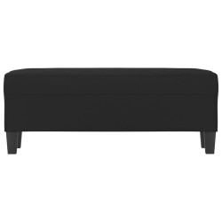 Banc Noir 100x35x41 cm Tissu microfibre 556856556856