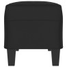Banc Noir 100x35x41 cm Tissu microfibre 556856556856