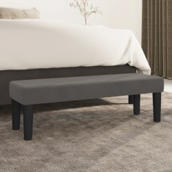 Banc Gris foncé 100x30x30 cm Velours 556857556857