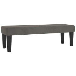 Banc Gris foncé 100x30x30 cm Velours 556857556857