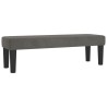 Banc Gris foncé 100x30x30 cm Velours 556857556857