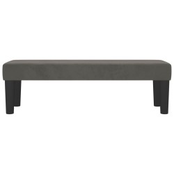 Banc Gris foncé 100x30x30 cm Velours 556857556857