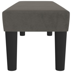 Banc Gris foncé 100x30x30 cm Velours 556857556857