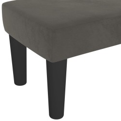 Banc Gris foncé 100x30x30 cm Velours 556857556857